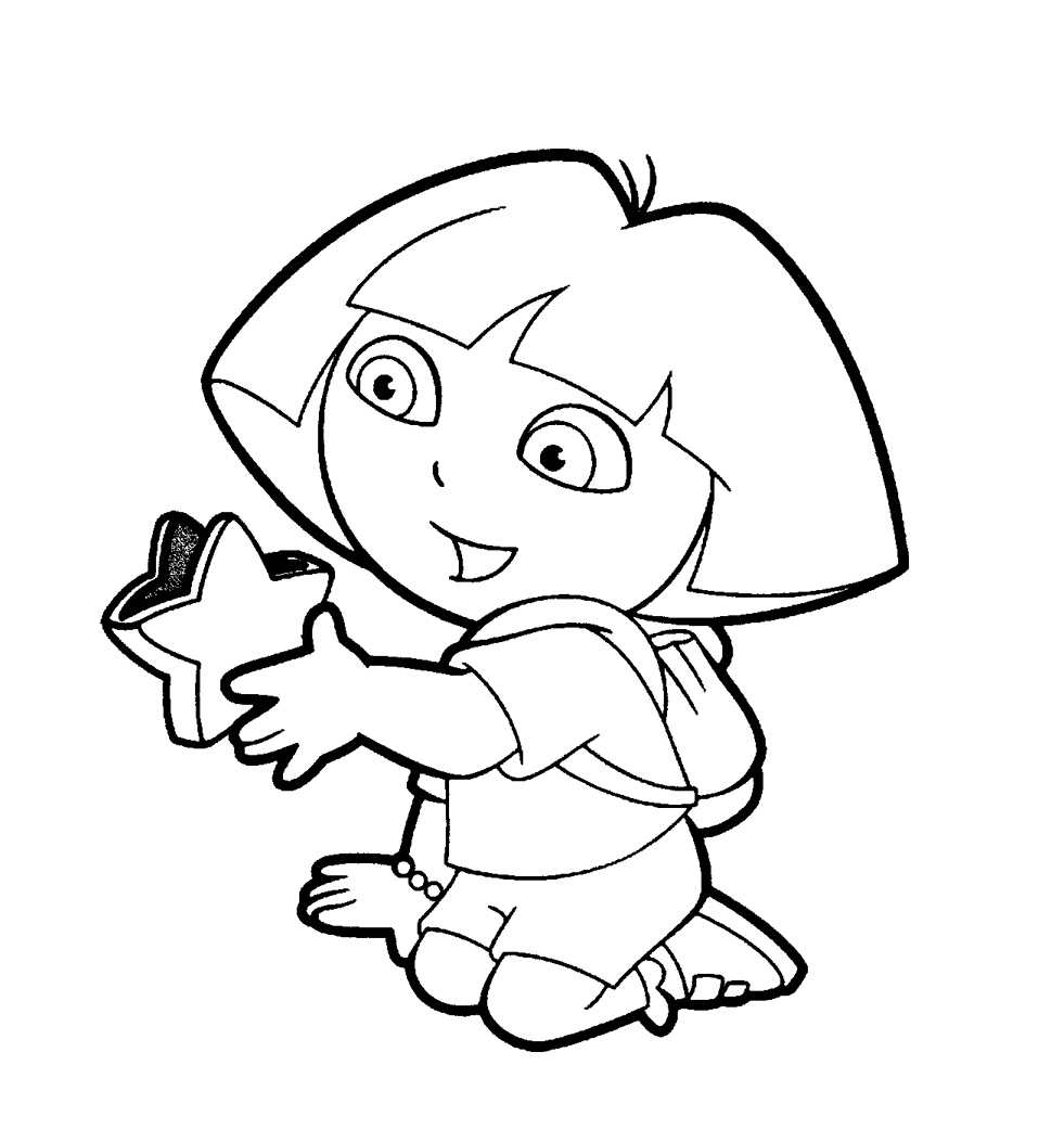 Coloring page: Dora the Explorer (Cartoons) #30027 - Free Printable Coloring Pages