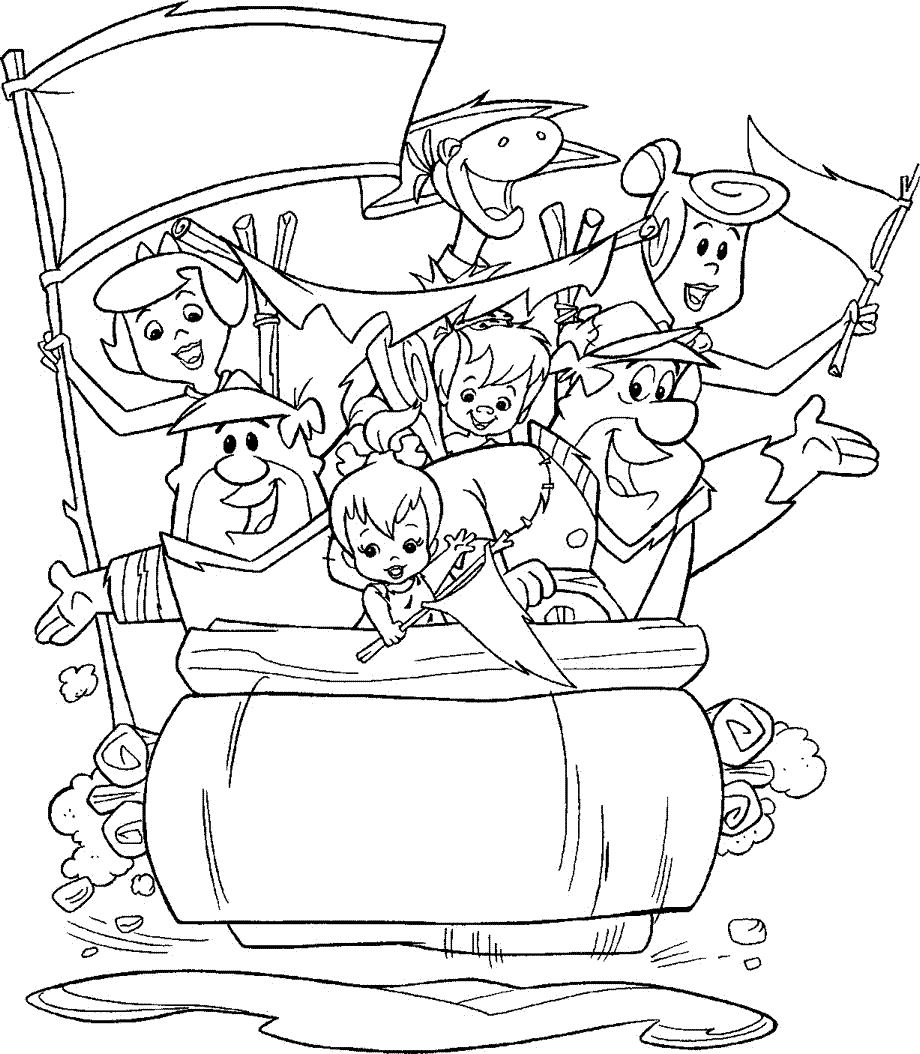 Coloring page: Flintstones (Cartoons) #29623 - Free Printable Coloring Pages