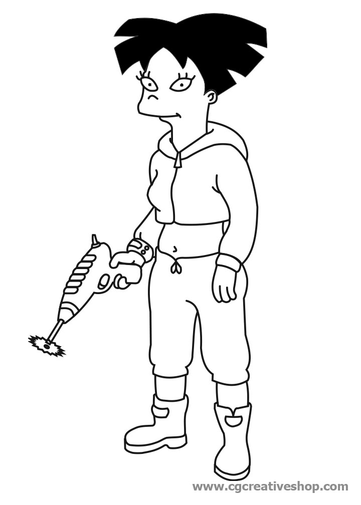 Coloring page: Futurama (Cartoons) #48374 - Free Printable Coloring Pages