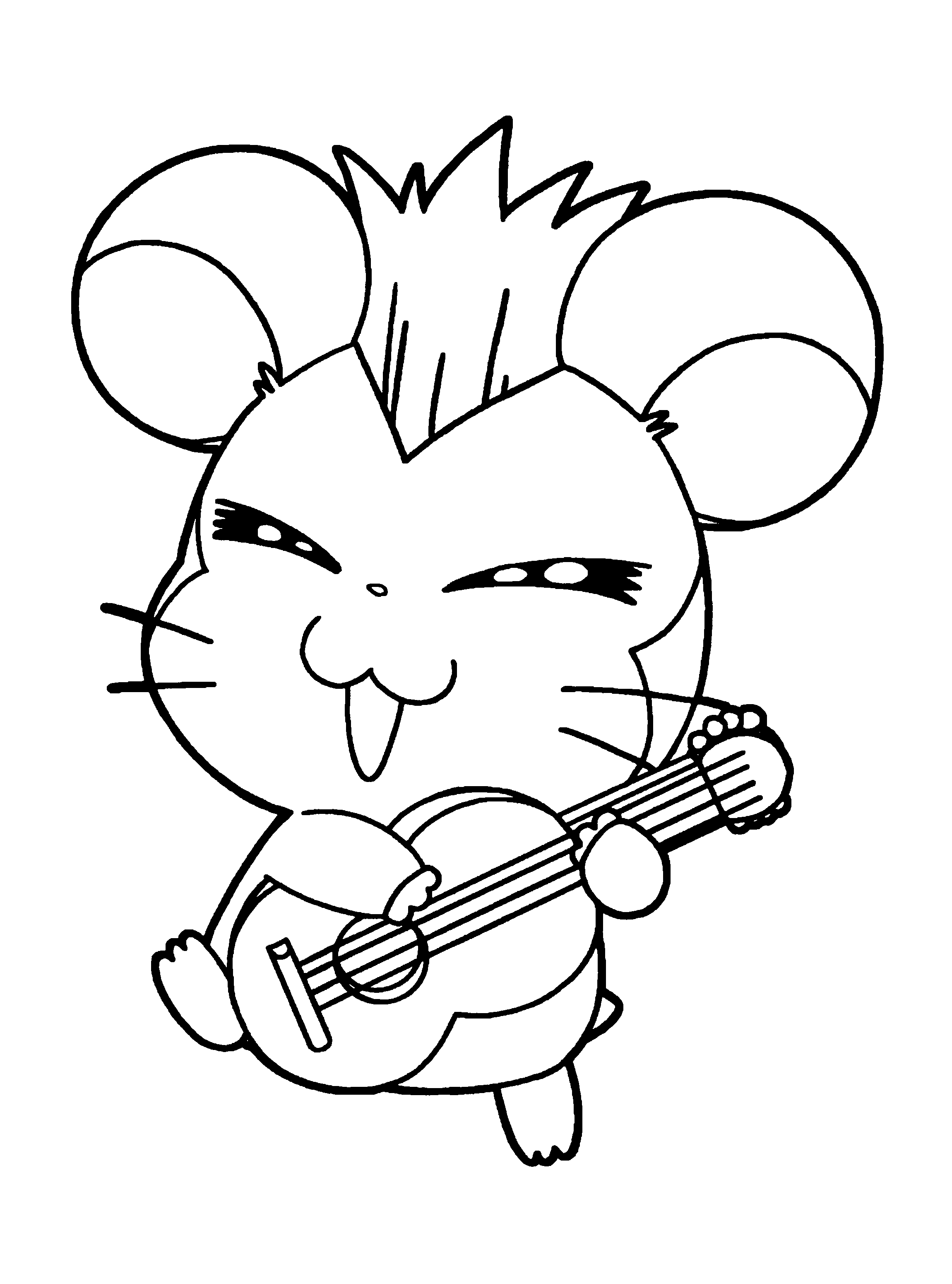 Coloring page: Hamtaro (Cartoons) #40059 - Free Printable Coloring Pages