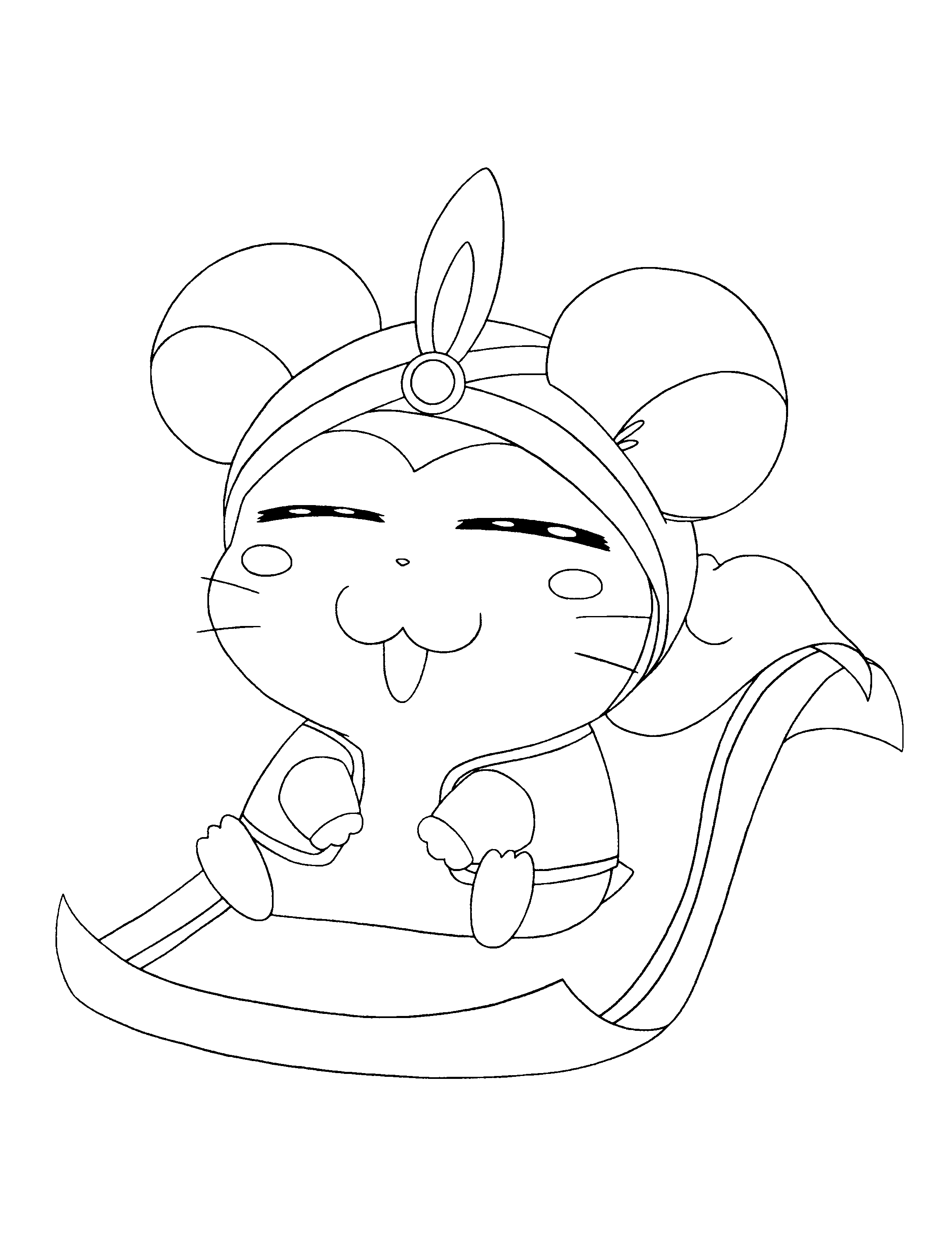 Coloring page: Hamtaro (Cartoons) #40083 - Free Printable Coloring Pages