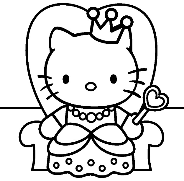 Coloring page: Hello Kitty (Cartoons) #36772 - Free Printable Coloring Pages
