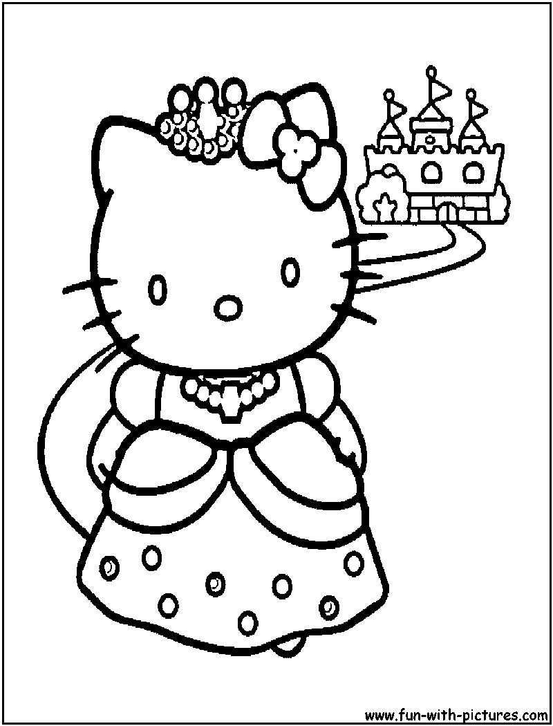 Coloring page: Hello Kitty (Cartoons) #36794 - Free Printable Coloring Pages
