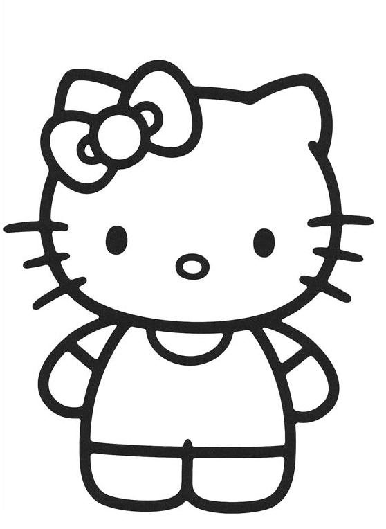 Coloring page: Hello Kitty (Cartoons) #37049 - Free Printable Coloring Pages