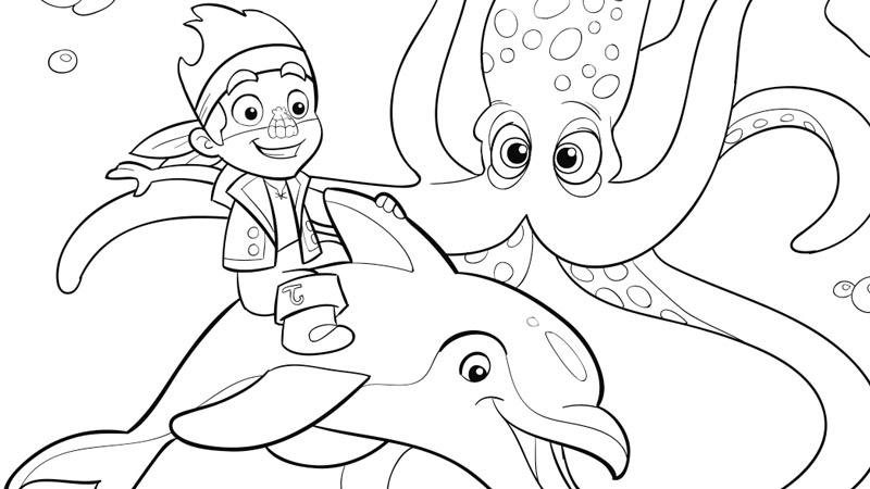 Coloring page: Jake and the Never Land Pirates (Cartoons) #42488 - Free Printable Coloring Pages