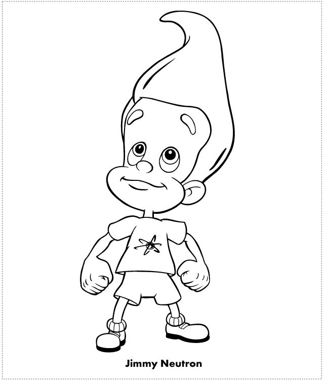 Coloring page: Jimmy Neutron (Cartoons) #48888 - Free Printable Coloring Pages