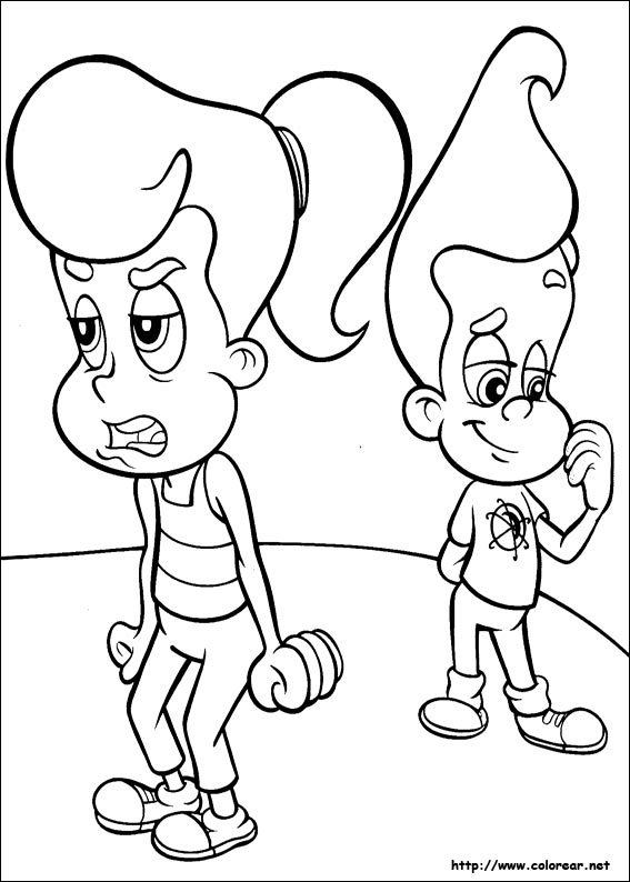 Coloring page: Jimmy Neutron (Cartoons) #49044 - Free Printable Coloring Pages