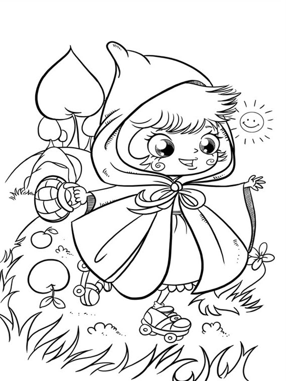 Coloring page: Little Red Riding Hood (Cartoons) #49239 - Free Printable Coloring Pages