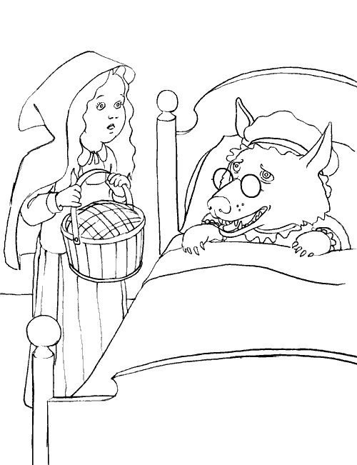 Coloring page: Little Red Riding Hood (Cartoons) #49273 - Free Printable Coloring Pages