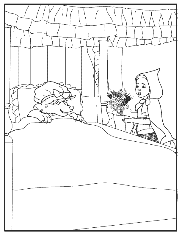 Coloring page: Little Red Riding Hood (Cartoons) #49318 - Free Printable Coloring Pages