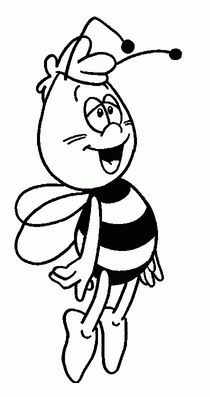 Coloring page: Maya the bee (Cartoons) #28228 - Free Printable Coloring Pages