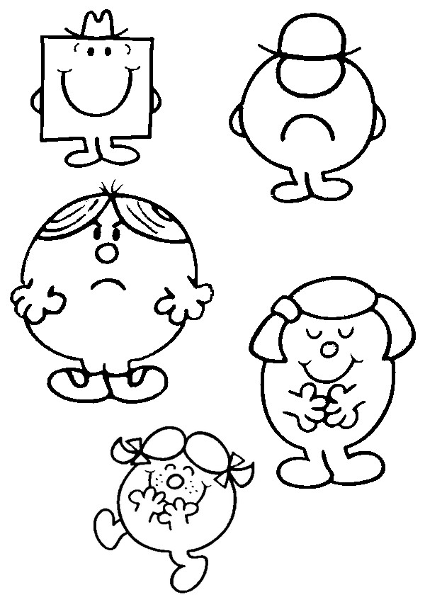 Coloring page: Mr. Men Show (Cartoons) #45485 - Free Printable Coloring Pages