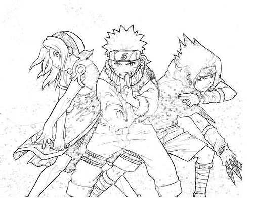 Coloring page: Naruto (Cartoons) #38126 - Free Printable Coloring Pages