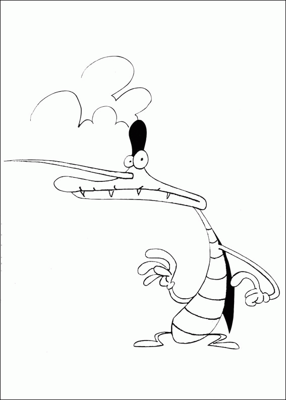 Coloring page: Oggy and the Cockroaches (Cartoons) #38000 - Free Printable Coloring Pages