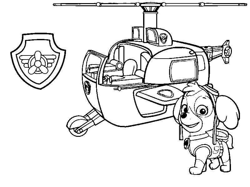 Coloring page: Paw Patrol (Cartoons) #44267 - Free Printable Coloring Pages