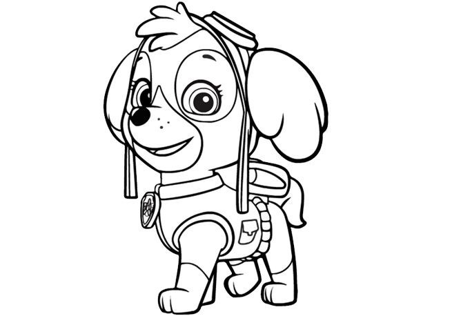 Coloring page: Paw Patrol (Cartoons) #44324 - Free Printable Coloring Pages