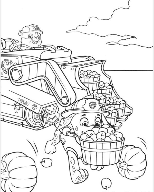 Coloring page: Paw Patrol (Cartoons) #44344 - Free Printable Coloring Pages