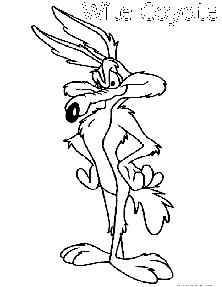 Coloring page: Road Runner and Wile E. Coyote (Cartoons) #47299 - Free Printable Coloring Pages