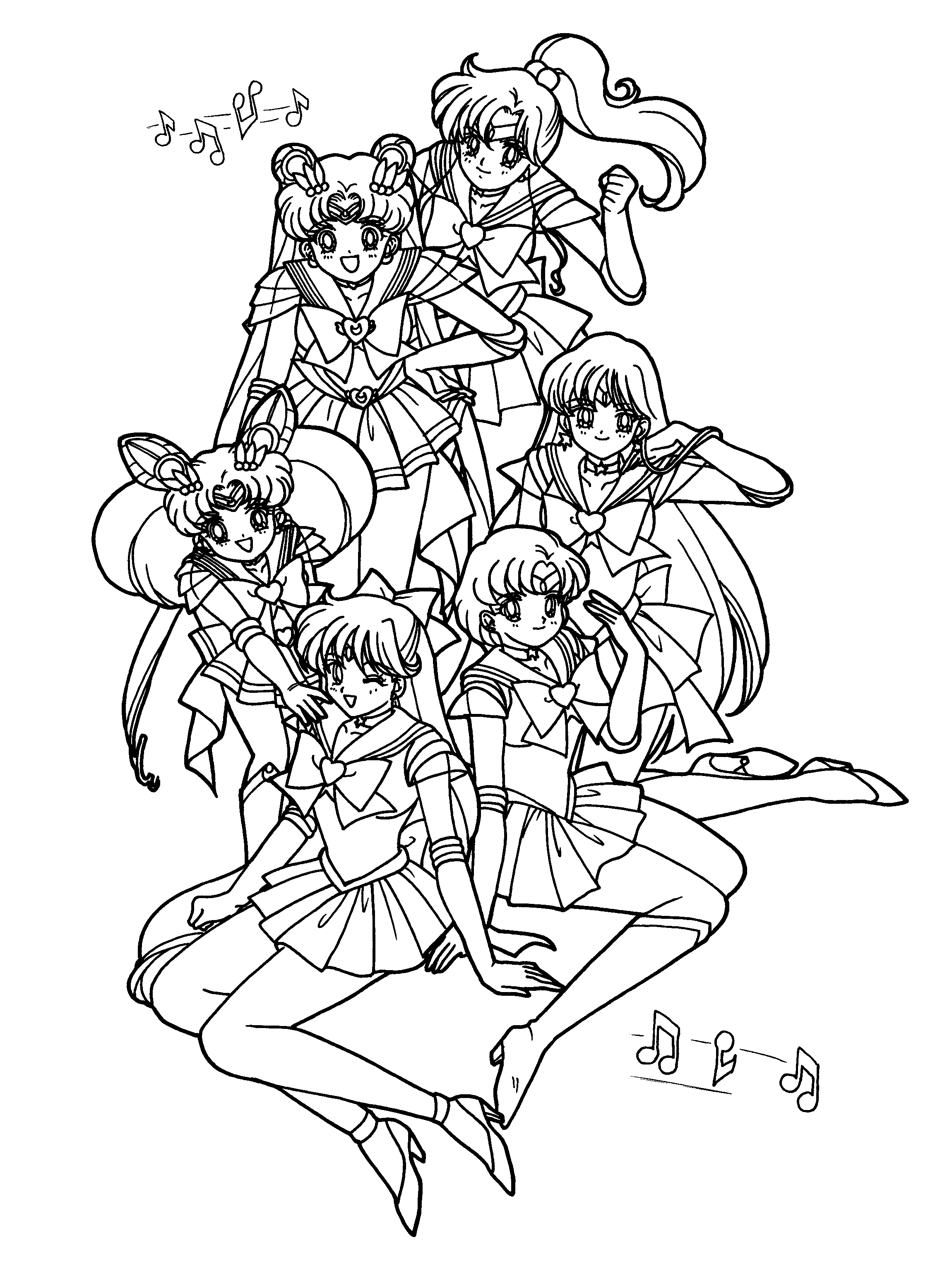 Coloring page: Sailor Moon (Cartoons) #50235 - Free Printable Coloring Pages