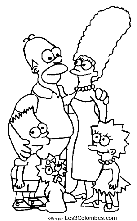 Coloring page: Simpsons (Cartoons) #23930 - Free Printable Coloring Pages
