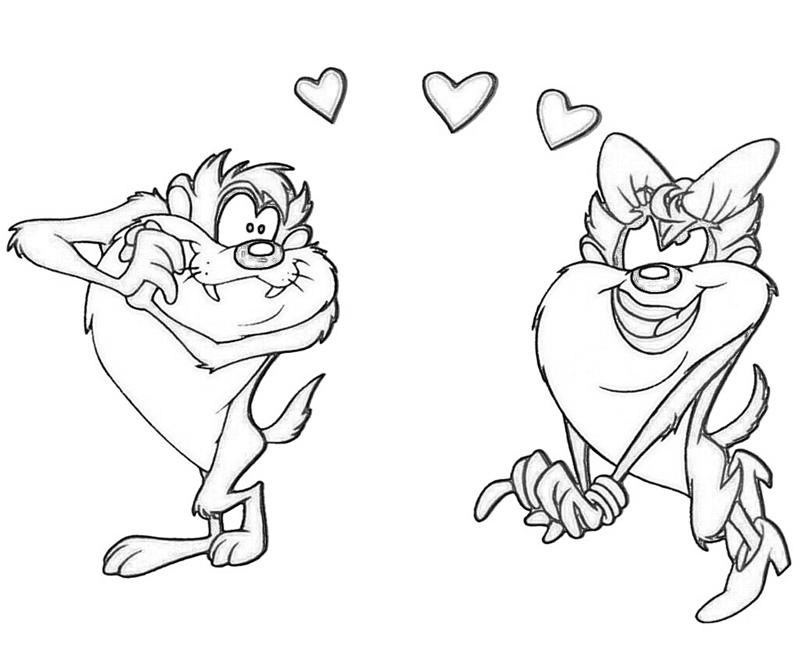 Coloring page: Taz (Cartoons) #30939 - Free Printable Coloring Pages