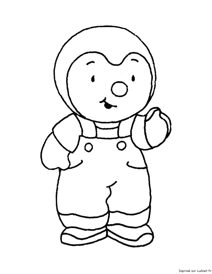 Coloring page: Tchoupi and Doudou (Cartoons) #34237 - Free Printable Coloring Pages