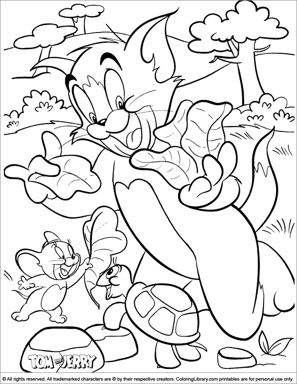 Coloring page: Tom and Jerry (Cartoons) #24209 - Free Printable Coloring Pages
