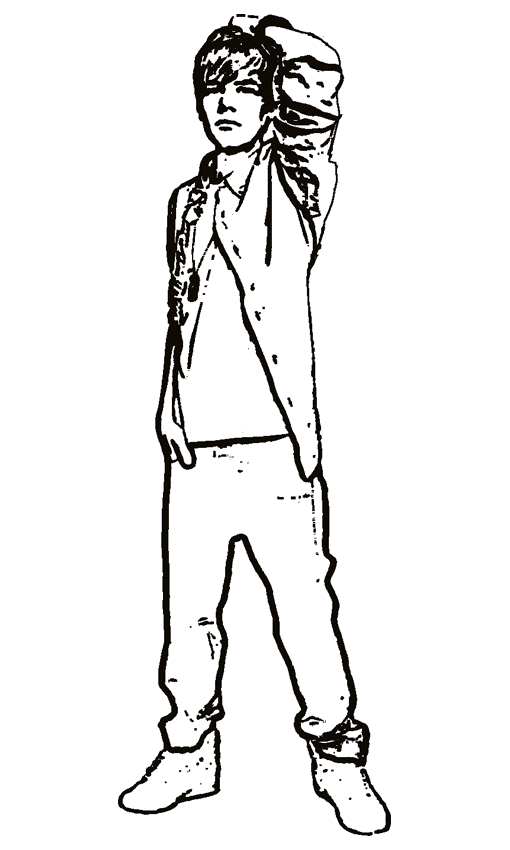 Coloring page: Justin Bieber (Celebrities) #122470 - Free Printable Coloring Pages