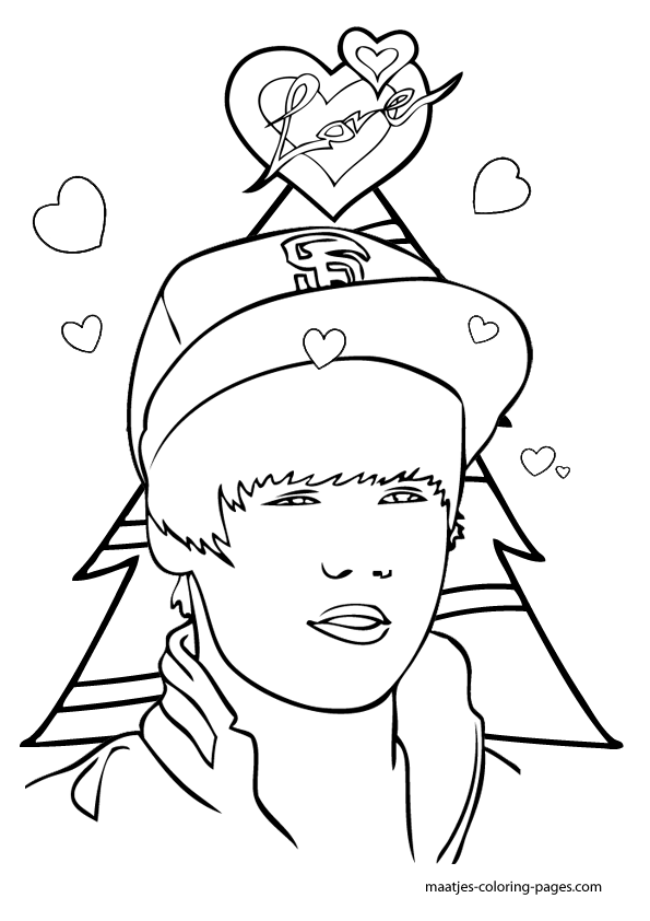 Coloring page: Justin Bieber (Celebrities) #122483 - Free Printable Coloring Pages
