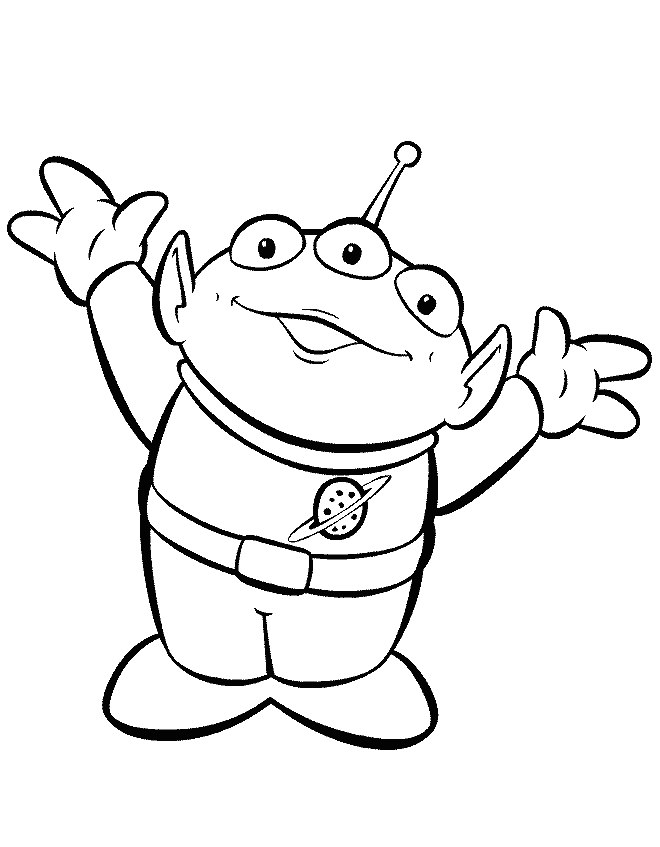 Coloring page: Alien (Characters) #94557 - Free Printable Coloring Pages