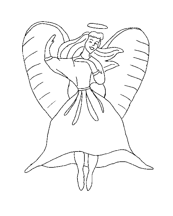 Coloring page: Angel (Characters) #86308 - Free Printable Coloring Pages