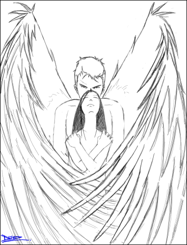 Coloring page: Angel (Characters) #86474 - Free Printable Coloring Pages