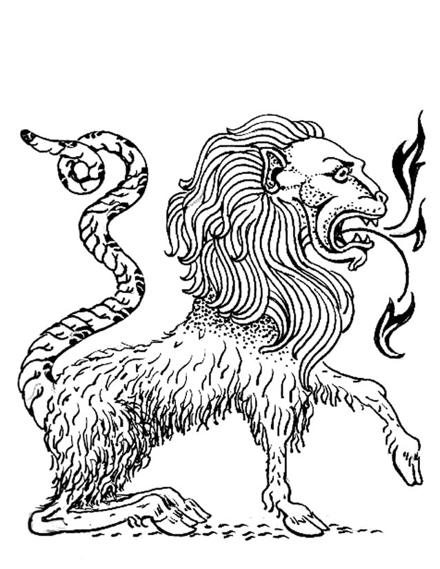 Coloring page: Chimera (Characters) #149077 - Free Printable Coloring Pages