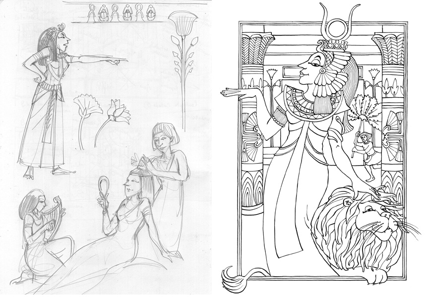 Coloring page: Cleopatra (Characters) #90560 - Free Printable Coloring Pages