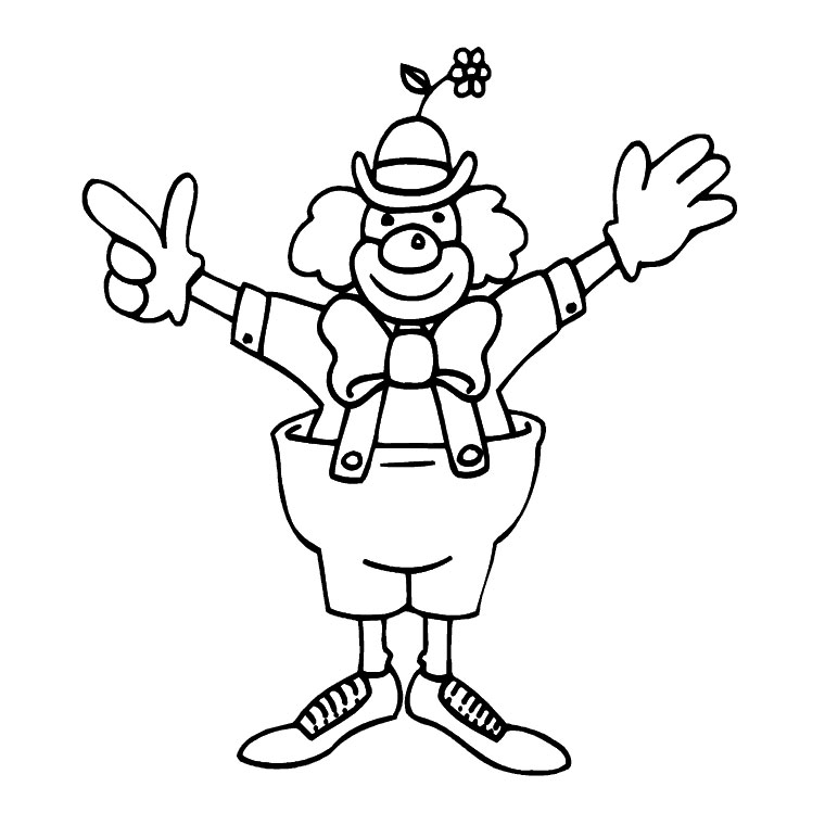 Coloring page: Clown (Characters) #90891 - Free Printable Coloring Pages
