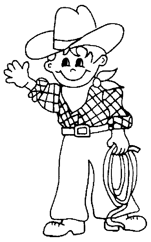 Coloring page: Cowboy (Characters) #91494 - Free Printable Coloring Pages