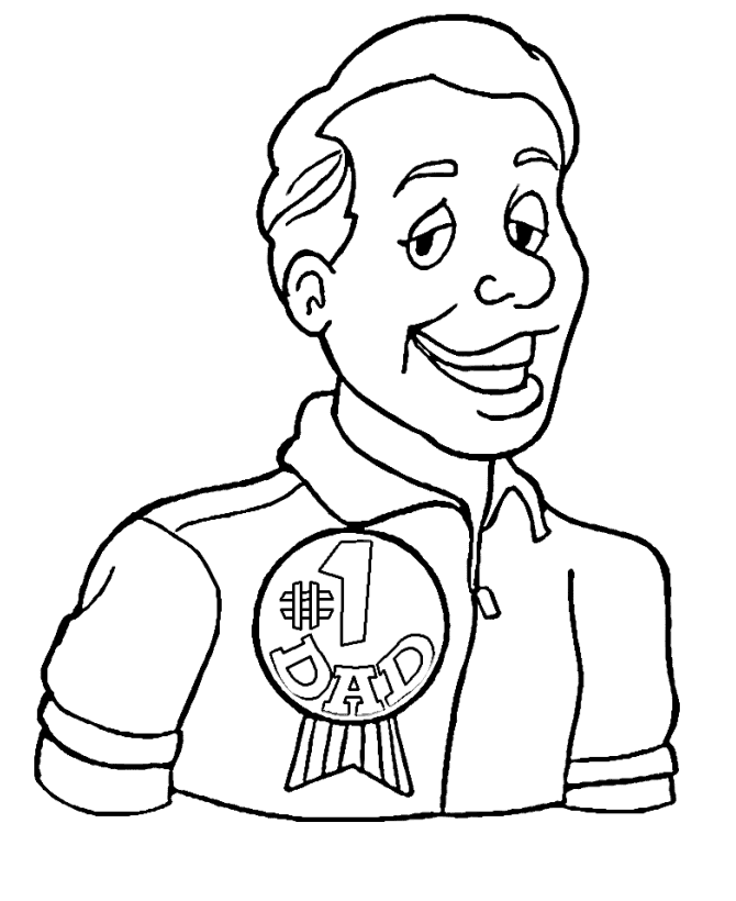 Coloring page: Dad (Characters) #103512 - Free Printable Coloring Pages