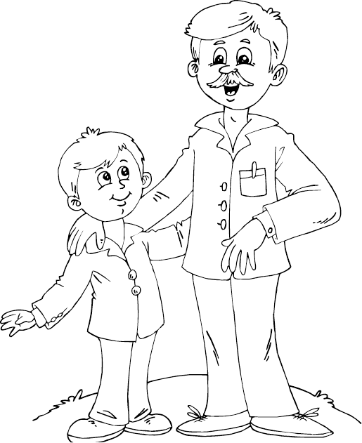 Coloring page: Dad (Characters) #103539 - Free Printable Coloring Pages