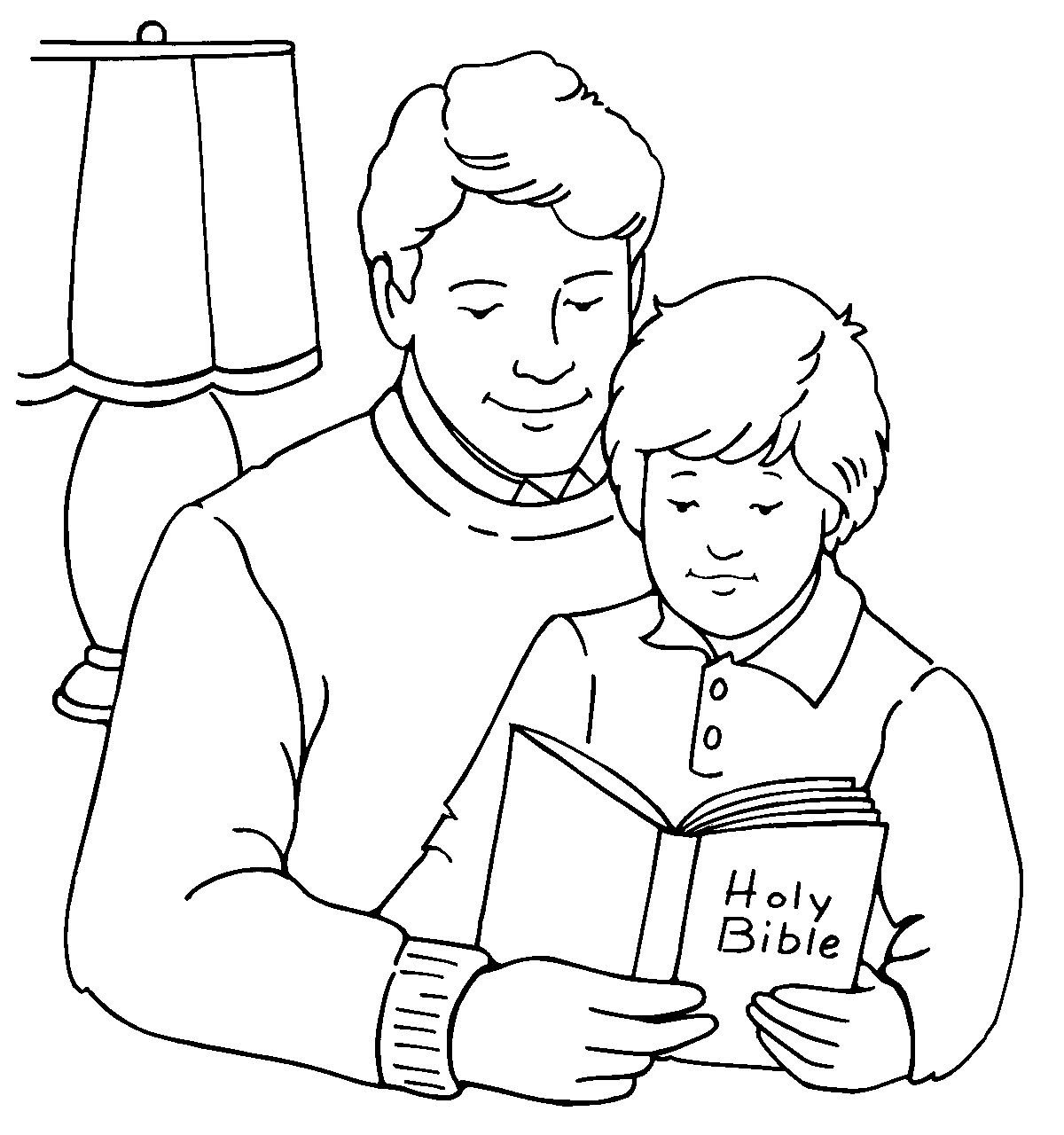 Coloring page: Dad (Characters) #103554 - Free Printable Coloring Pages