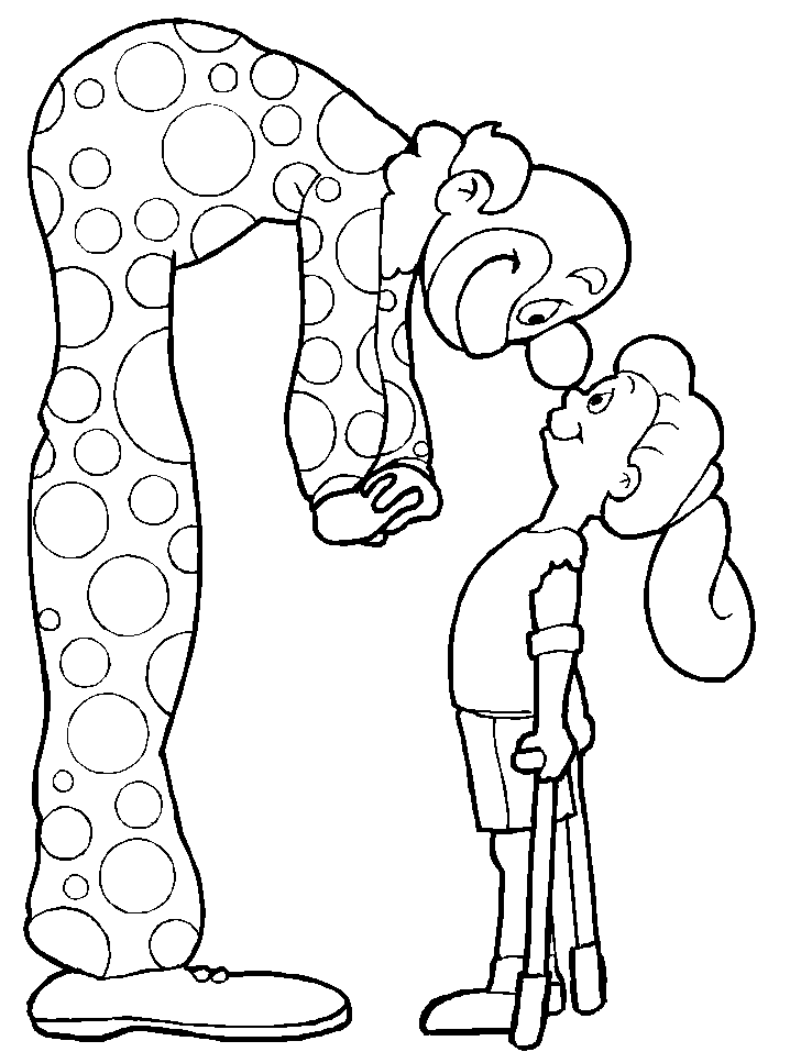 Coloring page: Disabled Person (Characters) #98418 - Free Printable Coloring Pages