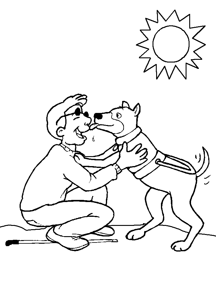 Coloring page: Disabled Person (Characters) #98423 - Free Printable Coloring Pages