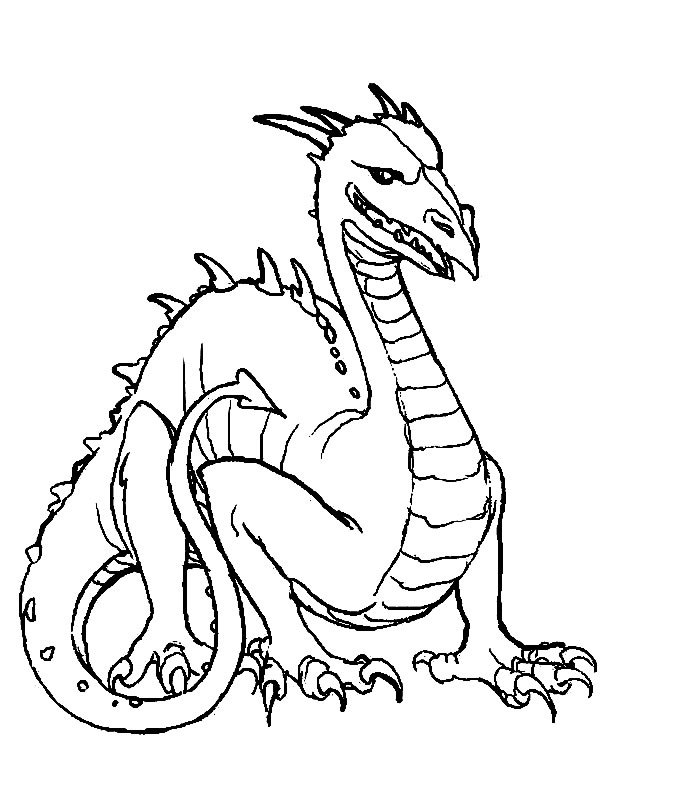 Coloring page: Dragon (Characters) #148340 - Free Printable Coloring Pages
