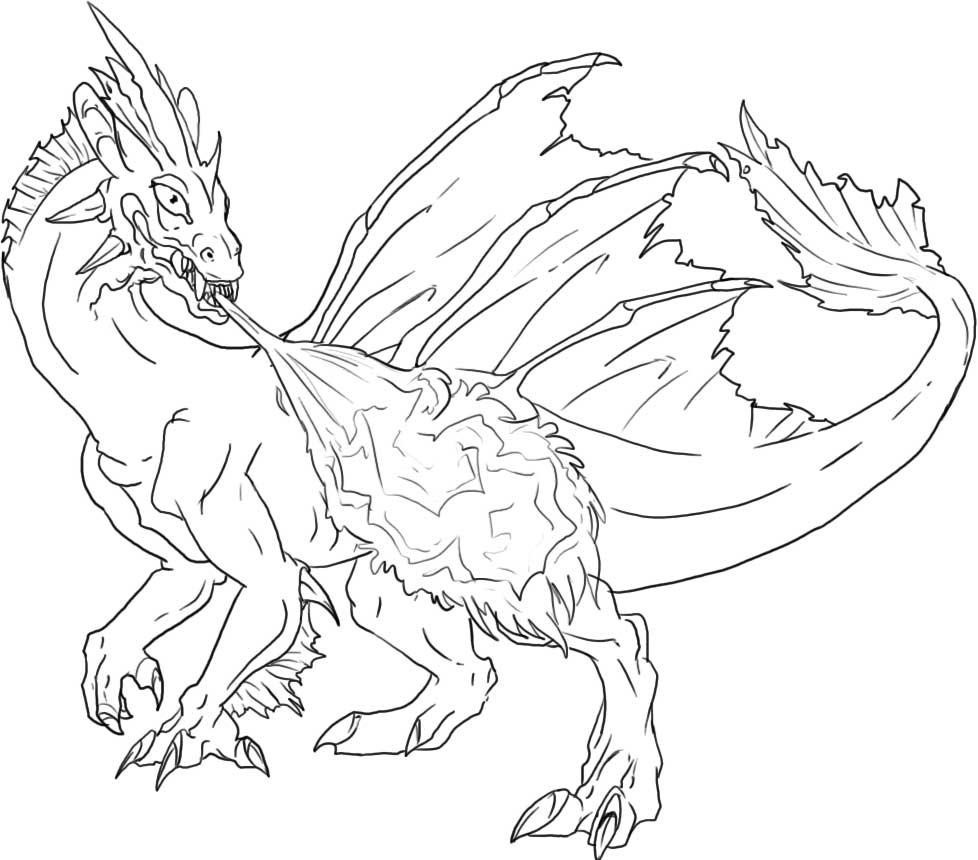 Coloring page: Dragon (Characters) #148392 - Free Printable Coloring Pages