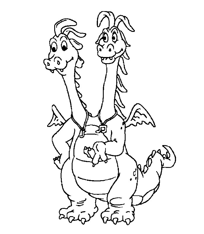 Coloring page: Dragon (Characters) #148405 - Free Printable Coloring Pages