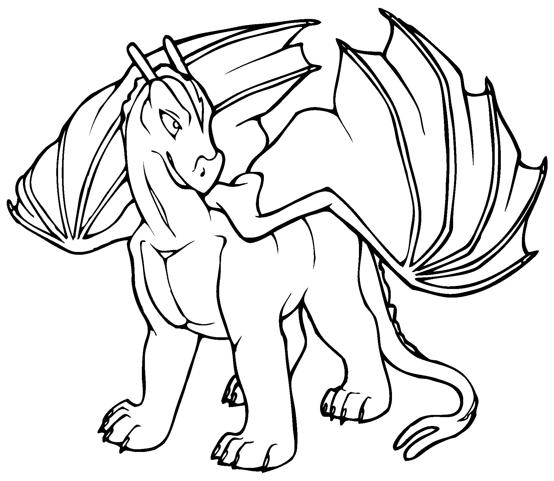 Coloring page: Dragon (Characters) #148480 - Free Printable Coloring Pages