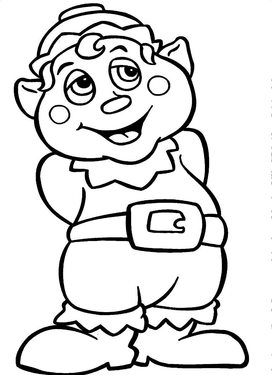 Coloring page: Elf (Characters) #93922 - Free Printable Coloring Pages