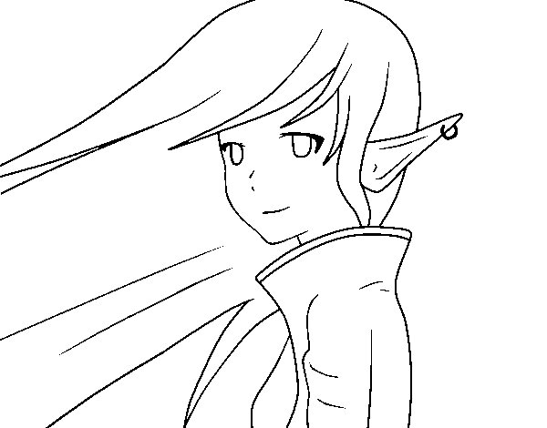 Coloring page: Elf (Characters) #94069 - Free Printable Coloring Pages