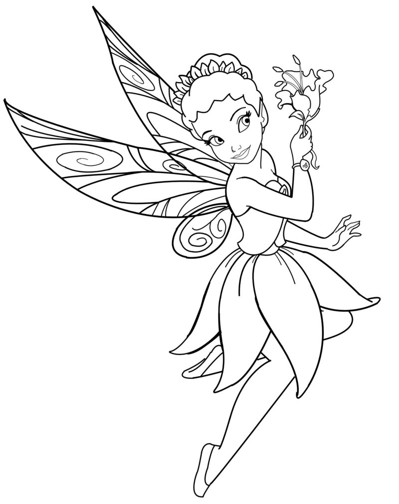 Coloring page: Fairy (Characters) #95829 - Free Printable Coloring Pages