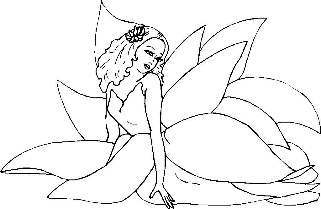 Coloring page: Fairy (Characters) #95833 - Free Printable Coloring Pages