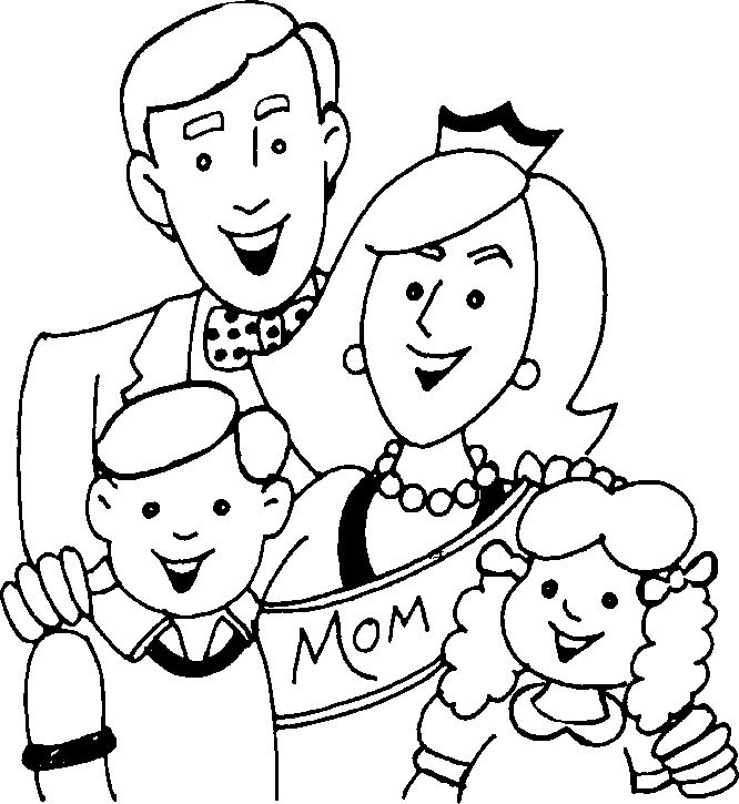 Coloring page: Family (Characters) #95092 - Free Printable Coloring Pages